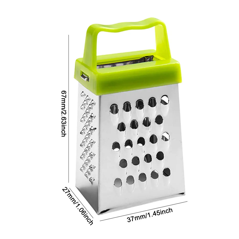 Stainless Steel 4 Sided Blades Household Box Grater Multipurpose Slicer Vegetables Cutter Kitchen Tools Manual Cheese Slicer