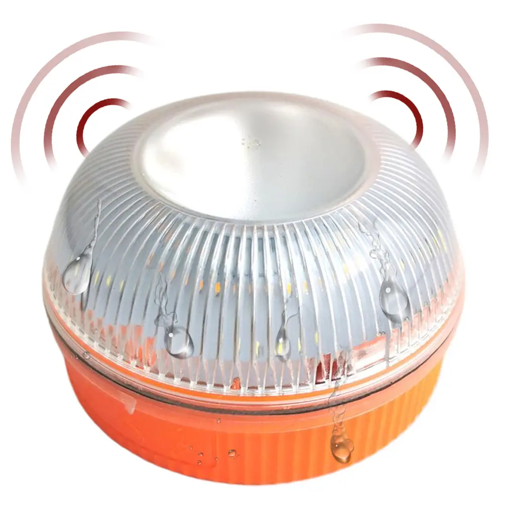 1-10PCS Flash Lights LED White Light Emergency Light Yellow Lights Car Warning Lamps Traffic Light Bottom Strong Magnet Lamp