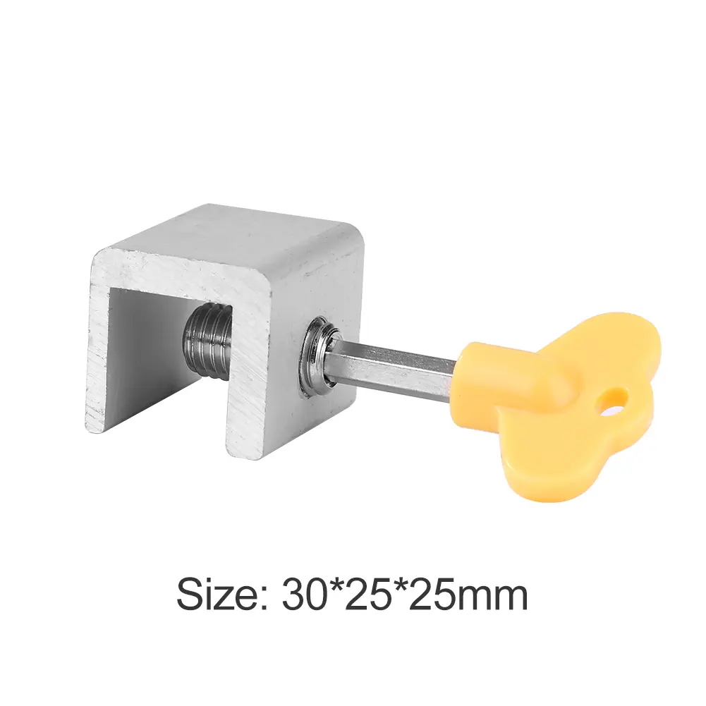 1-15pcs Window Security Key Lock Sliding Door Windows Restrictor  Safety Anti-theft Door Stopper Household Improvement Lock