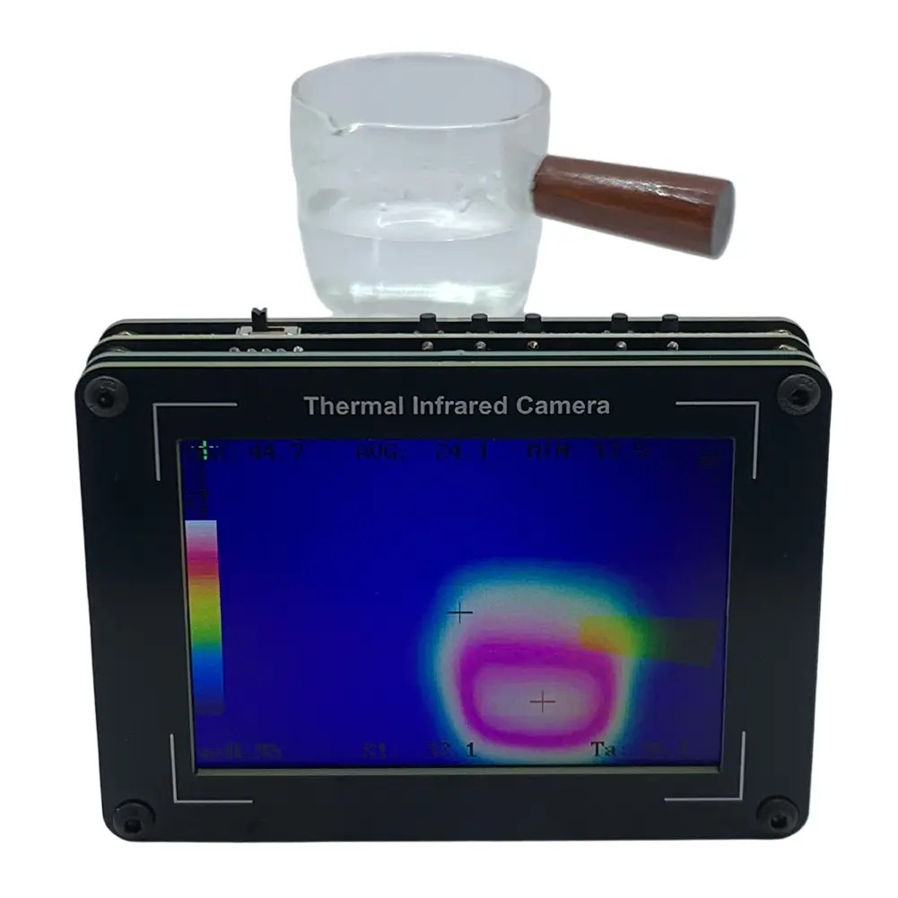 MLX90640 Portable Infrared Sensors Lightweight 2.8 Inch Digital Thermal Imaging Camera USB Charging for Building Environment
