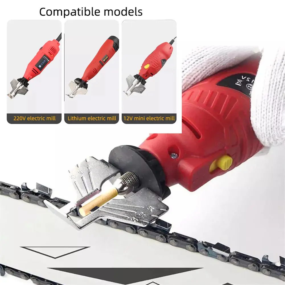 15 Pcs Diamond Coated Cylindrical Burr Set 4/4.8/5.5mm Chainsaw Sharpener Stone File Chain Saw Carving Abrasive Grinding Tools