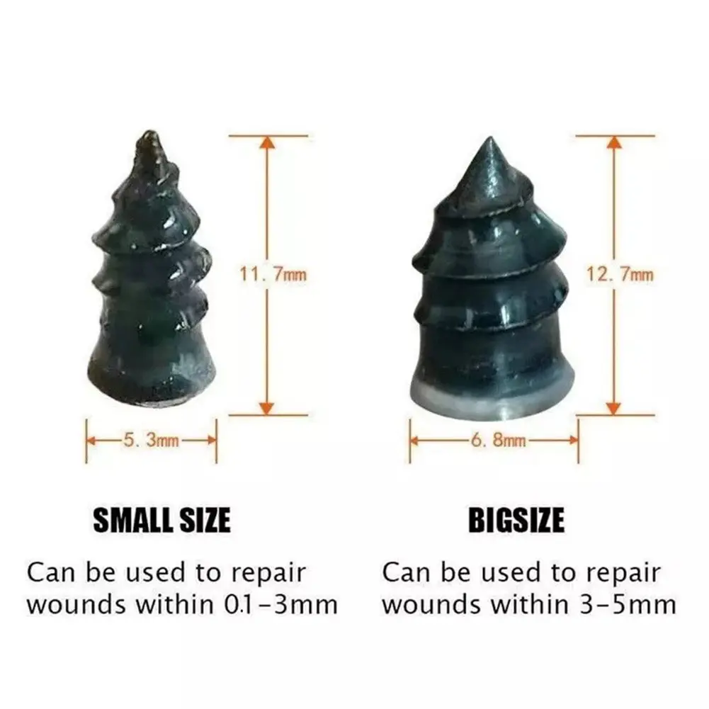 20/50pcs Vacuum Tyre Repair Nail for Car Trucks Motorcycle Scooter Bike Tire Puncture Repair Tubeless Rubber Nails