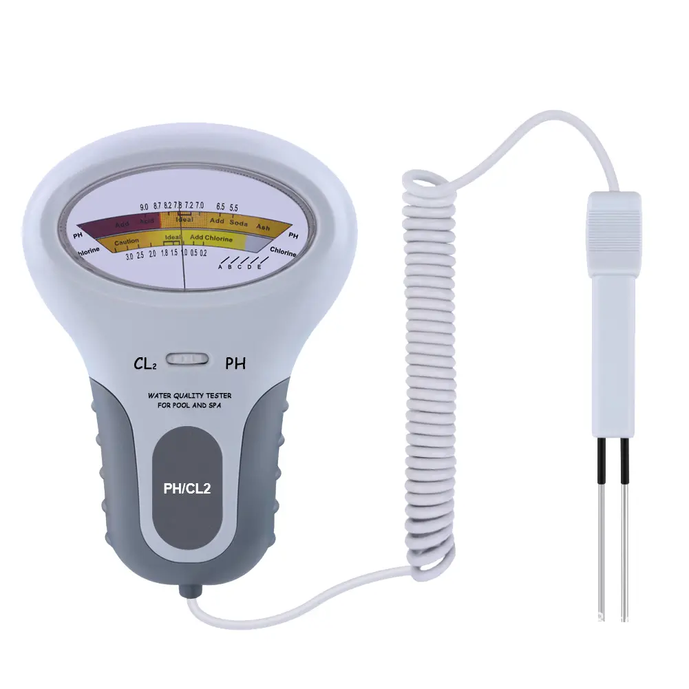 2 in 1 PH Chlorine Meter Tester PC-101 PH Tester Chlorine Water Quality Testing Device CL2 Measuring For Pool Aquarium Spa