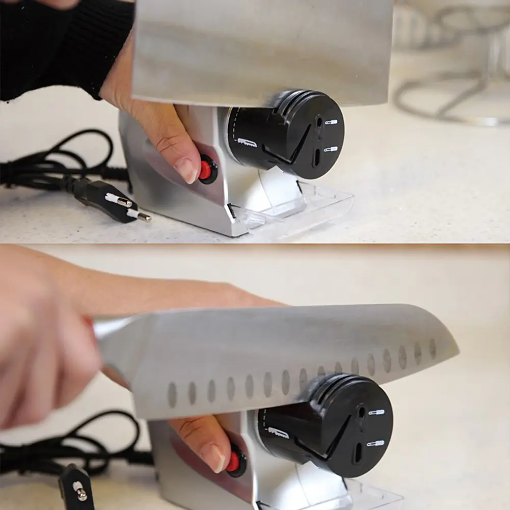 Professional Electric Knife Sharpener Multifunction Motorized Grindstone Safe High-Speed for Straight Serrated Knives Scissors​