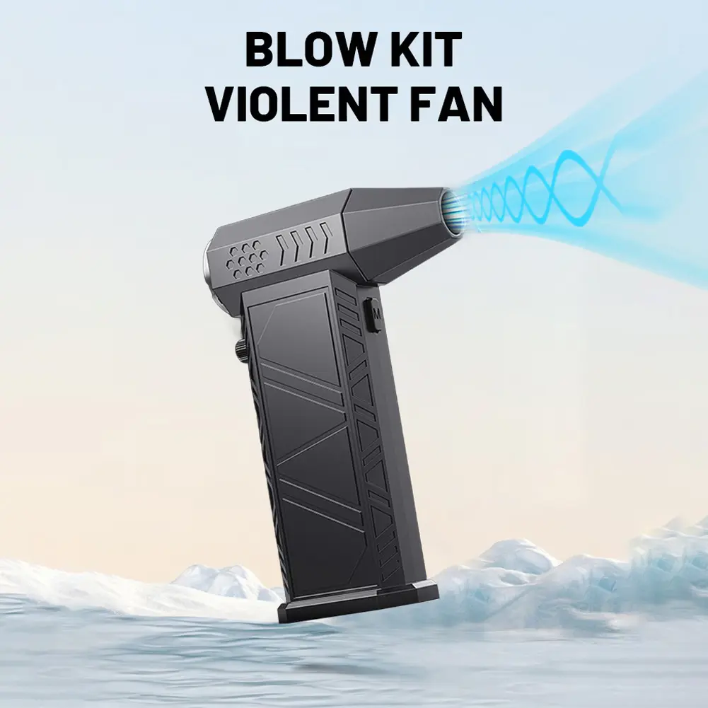X9 300000RPM Violent Fan Powerful Air Blower Vacuum Dust Cleaner TypeC Charging Strong Wind Brushless Turbo Jet Blower Dryer
