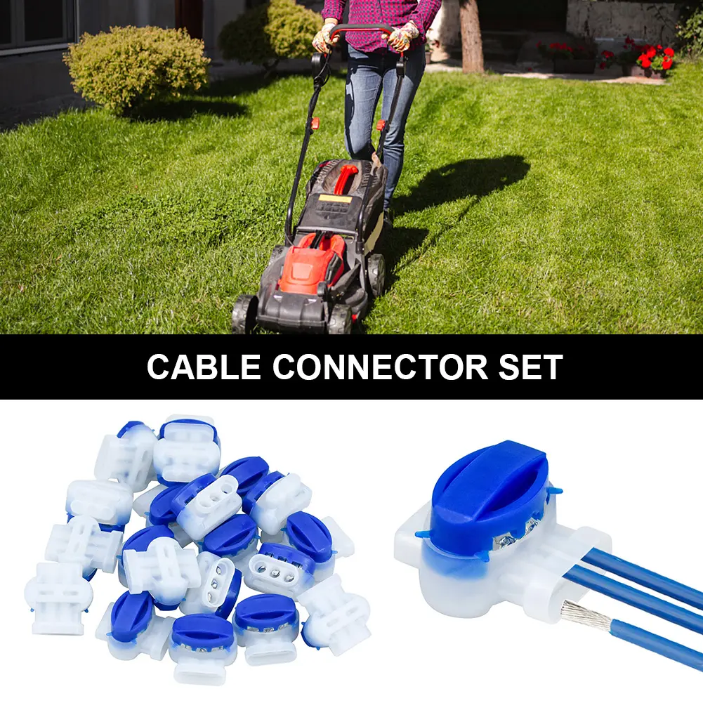 10-100PC Robotic Lawn Mower Connectors for Gardena/Husqvarna/Worx/Robomow Lawnmower Electric Cable Terminal 3 pin 314 Connectors
