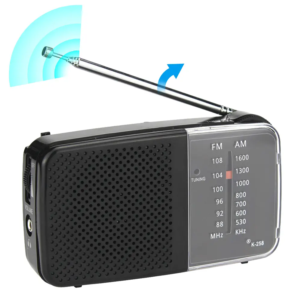 AM FM Mini Radio AM/FM Dual Band Portable Pocket Radios With Loud Speaker HiFi Music Player Elder Radio Battery Powered 3.5mm ﻿