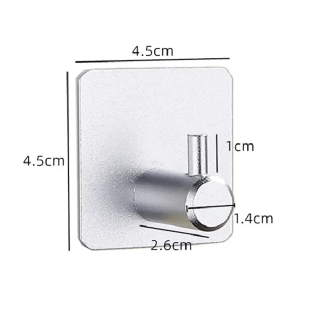 Self Adhesive Kitchen Towel Hooks Door Wall Mounted Household Hat Key Coat Rack