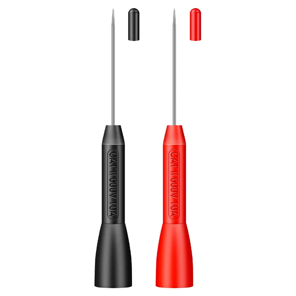 1mm Pin Multimeter Test Needles Non-destructive Test Machine Probes Auto Tools Flexible Test Needles 600V 10A for 2mm Test Leads