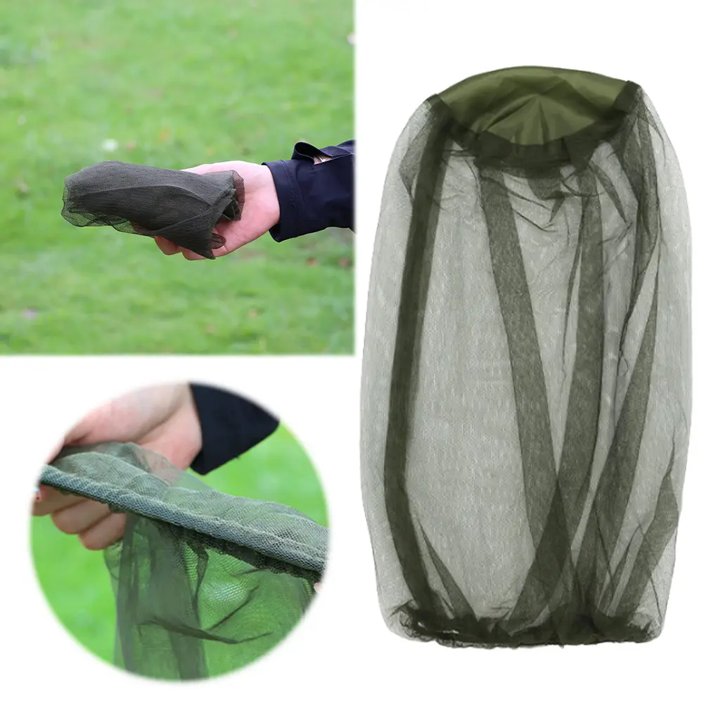1/2 PCS Mosquito Hat Net Face Head Protector Midge Head Net Anti Mosquito Insect Bug Head Mesh Net for Outdoor Camping Fishing
