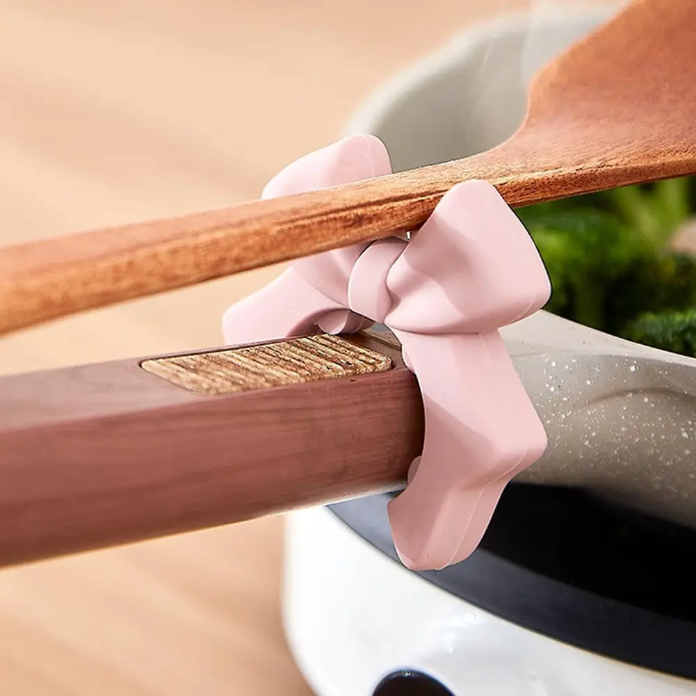Silicone Spatula Holder Anti-Scalding Spoon Holder Spill Stopper for Spoon Cooking Utensil