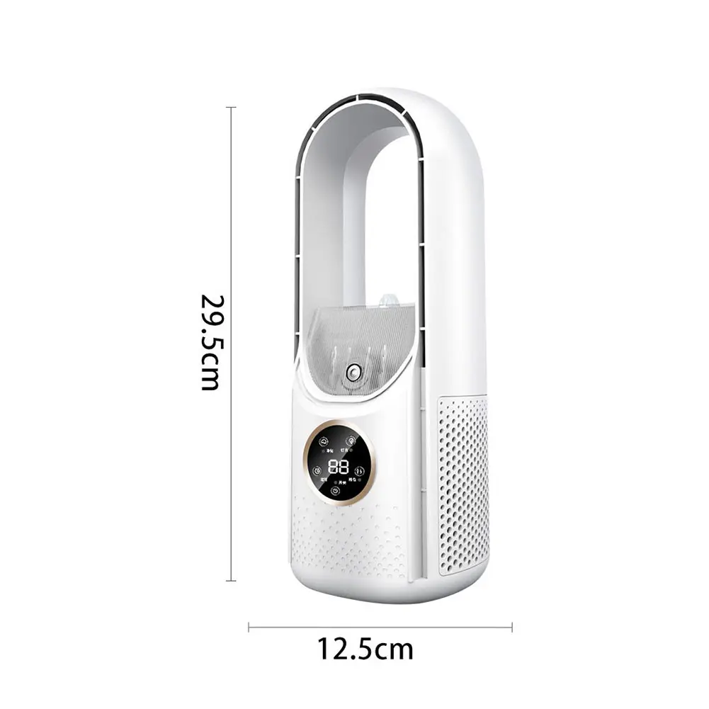 New Air Cooler Humidification Cooling USB Silent Timed Air Conditioning Fan Colorful Lights Night Light Led Screen 6 Wind Speed