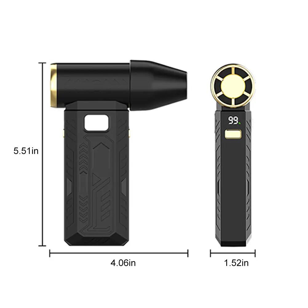 Mini Turbo Fan Jet Dry Mini Blower Multifunctional Powerful Air Blower USB Rechargeable Portable Turbo Jet Fan for Home Car Pets