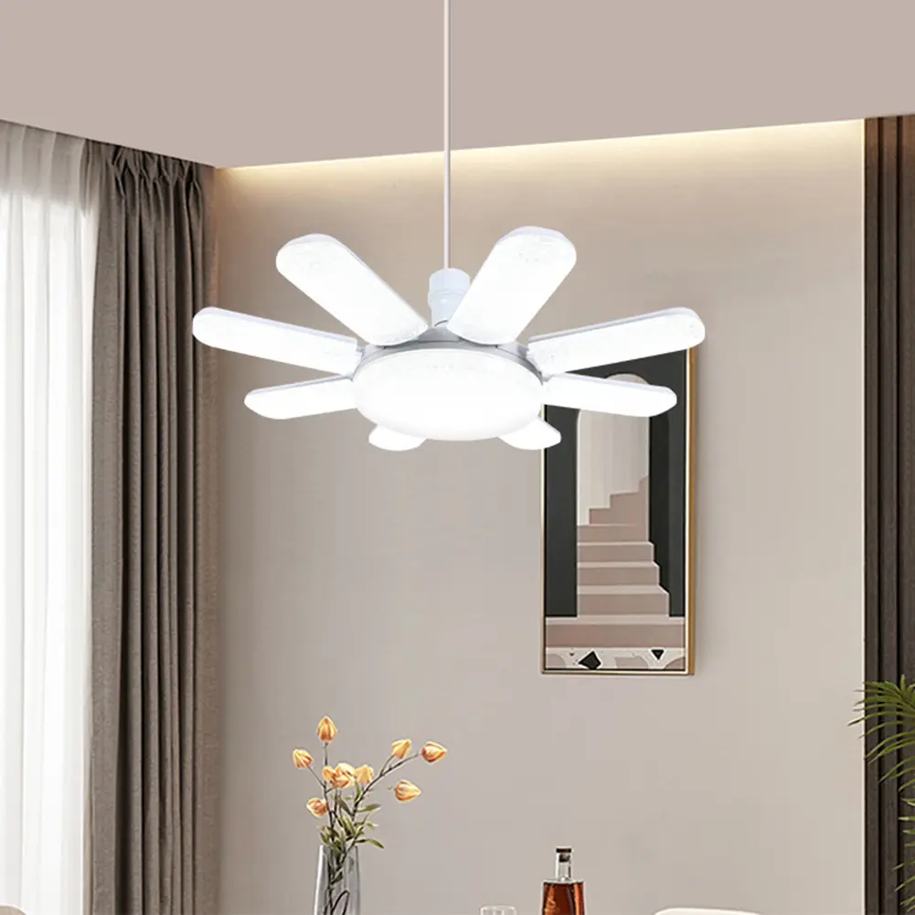 LED Hanging Light Eye Caring Folding Chandelier Deformable Ceiling Lights for Living Room Dining Room