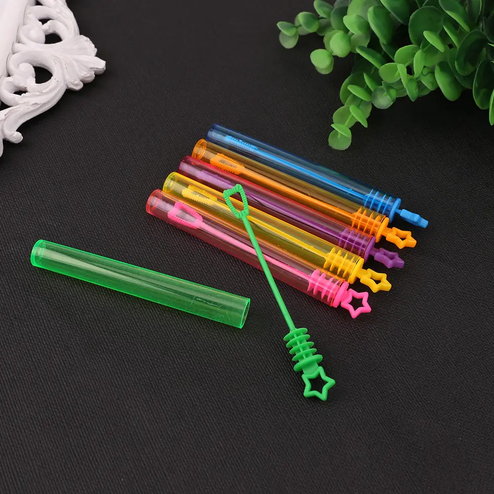 1-40pcs Colorful Bubble Soap Bottle Star Love Heart Wand Tube Bubble Soap Bottle Wedding Gifts Birthday Party Decor