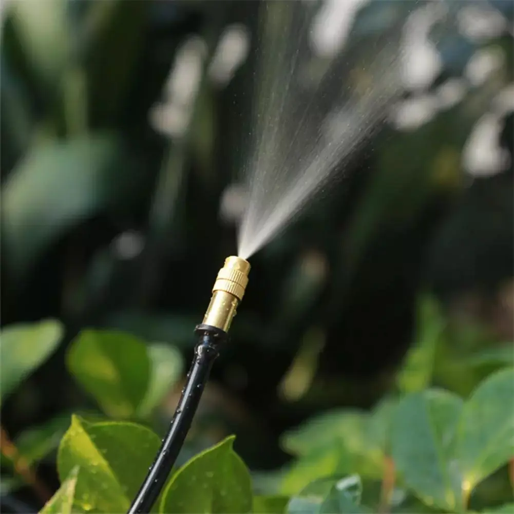 10pcs Adjustable Barbed Copper Sprayer Gardening Water Irrigation Misting Sprinkler Cooling Humidify Disinfection Sprayer