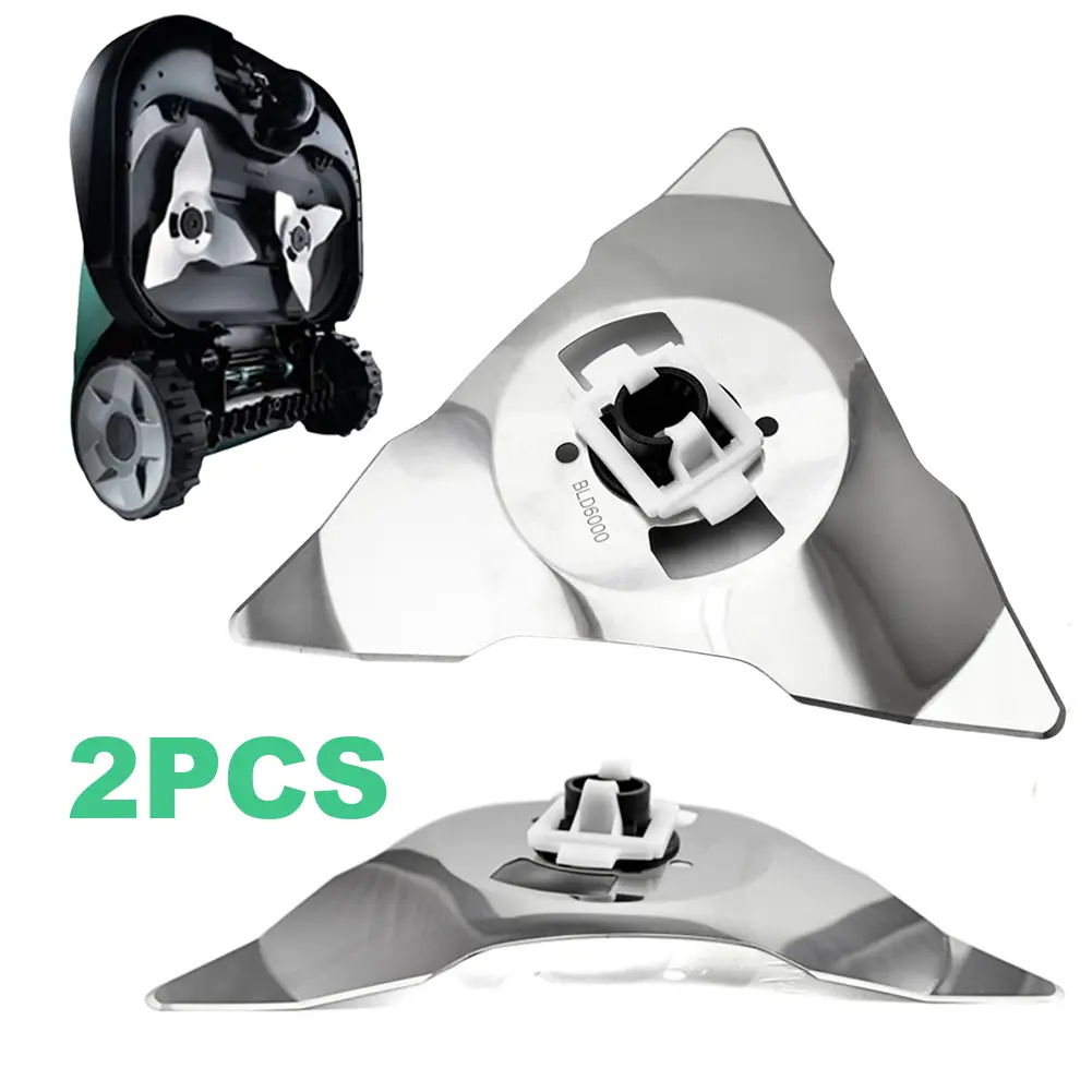 Stainless Steel Lawn Robot Blade Grass Trimmer Replacement Blade Cutting Blade and Buckle for Robomow RS RC Automatic Lawn Mower