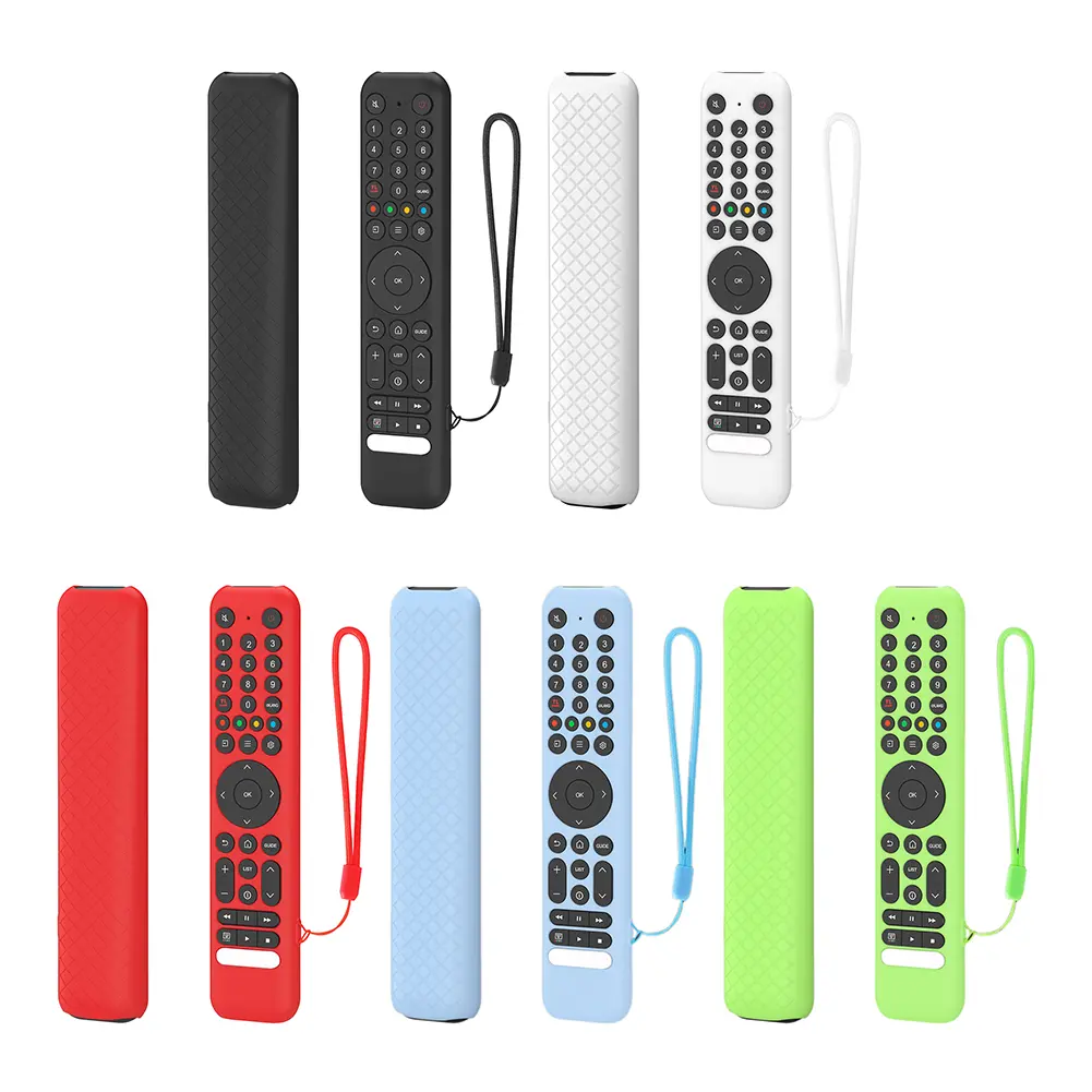 Silicone Remote Case for TCL RC716/RC833 Remote Protective Case Anti-Slip Remote Cover Shockproof Protective Sleeve with Lanyard