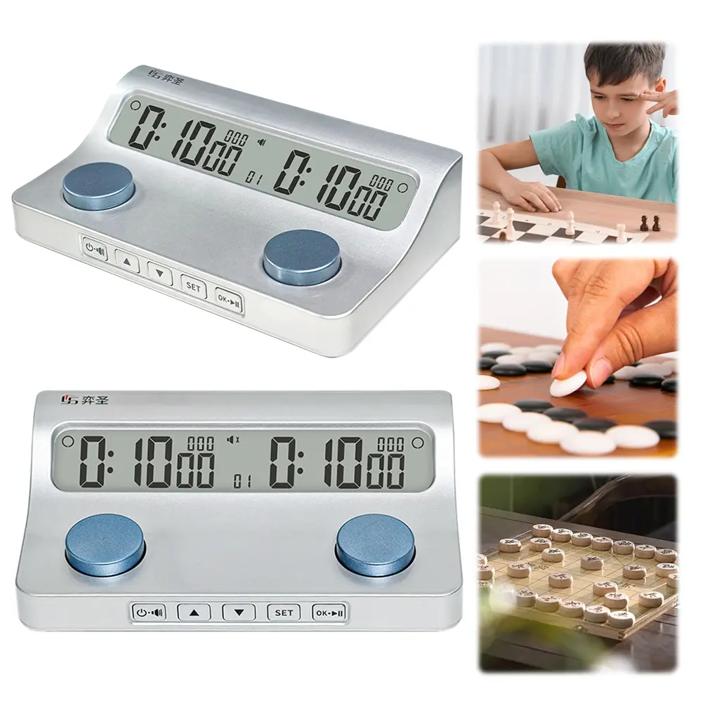 Digital Chess Clock Professional Chess Timer Count Down Function Portable Chess Timer Board Game Timer for Chess Lovers