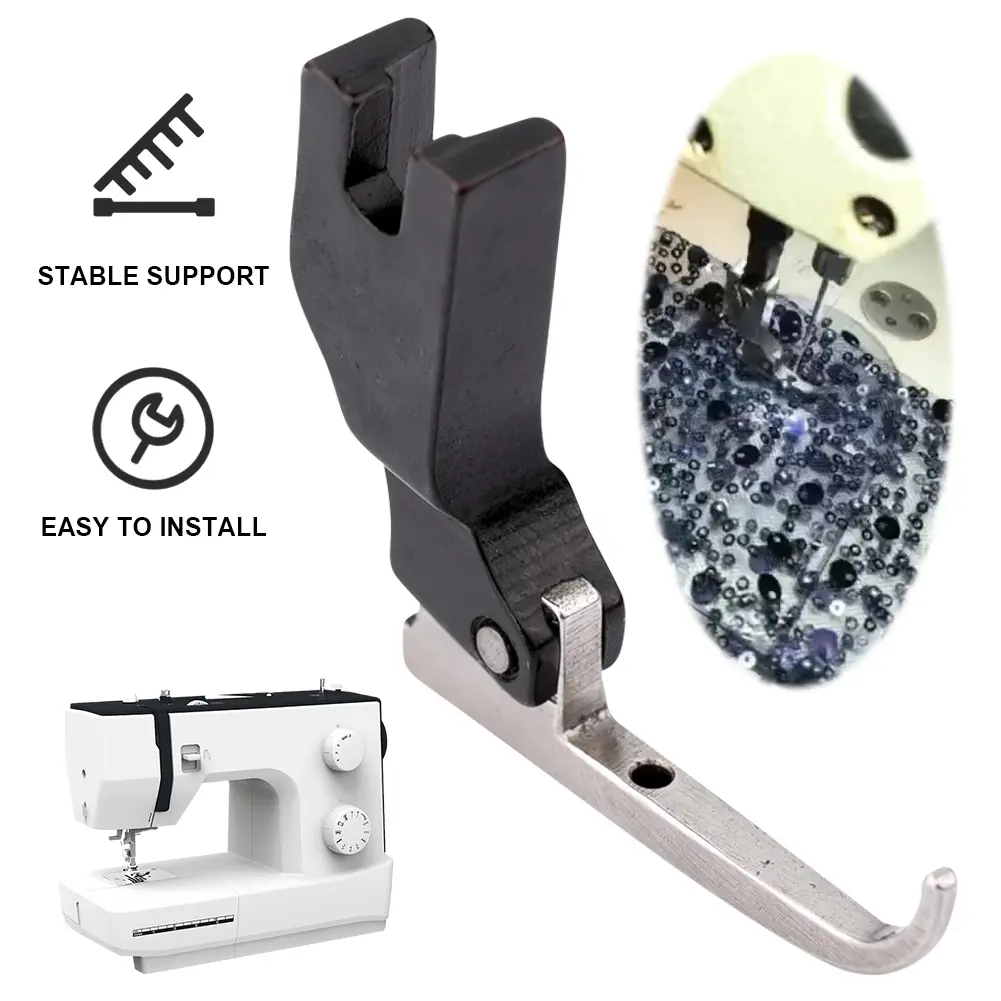 1-10PCS P369 Sequins/Wedding Dress Fashion Fabric Bead-Free Special Fixed Presser Foot Sewing Machine Accessories
