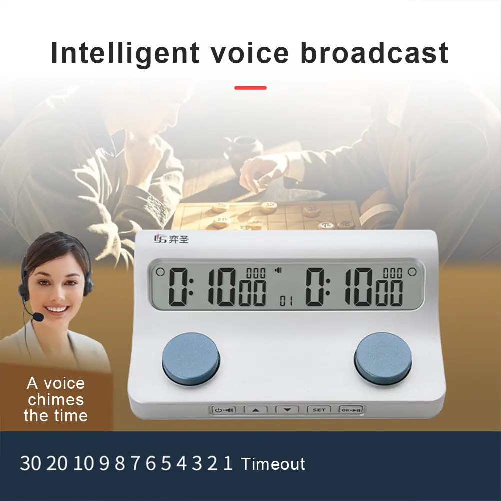 Digital Chess Clock Professional Chess Timer Count Down Function Portable Chess Timer Board Game Timer for Chess Lovers