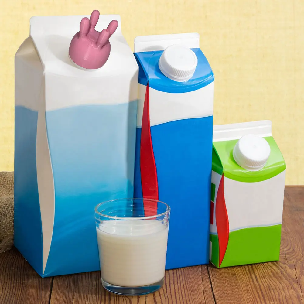 Cow Udder Milk Carton Cap Pouring Milk Bottle Cap Udder Shaped Pouring Cap Funny Milk Bottle Diverter for Carton Milk