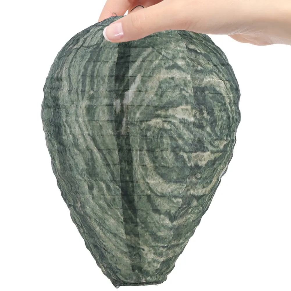 Wasp Nest Decoy 28x22cm Hanging Wasp Nest Non-Toxic Outdoor Fake Wasp Nest Wasp Deterrent Lantern Home Yard Supplies