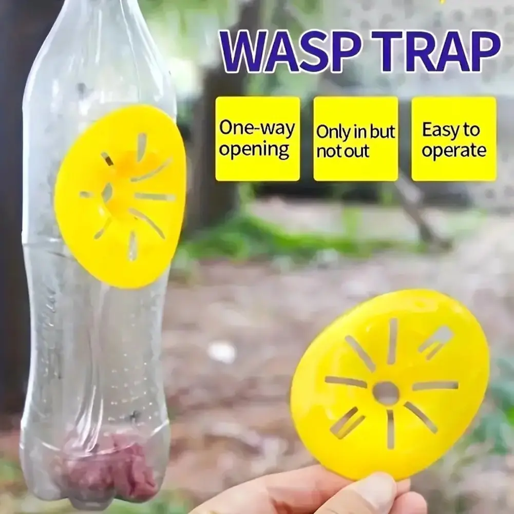 5-30Pcs Reusable Wasp Trap Insect Funnel Killer Flower Bee Hornet Catcher Plastic Bottle Wasp Traps Garden Pest Control Tool
