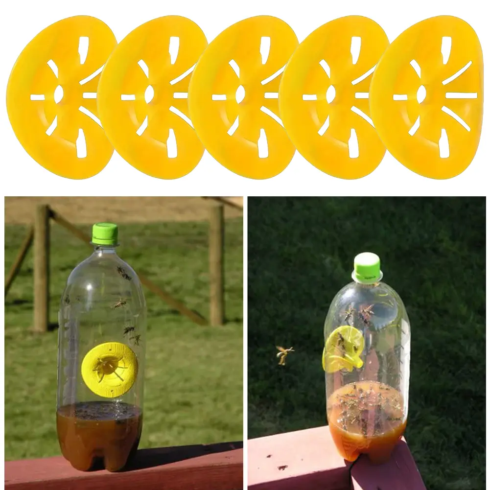 5-30Pcs Reusable Wasp Trap Insect Funnel Killer Flower Bee Hornet Catcher Plastic Bottle Wasp Traps Garden Pest Control Tool