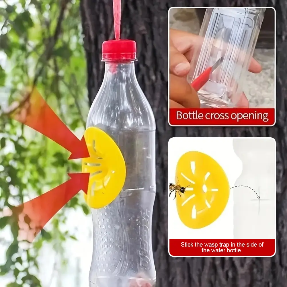 5-30Pcs Reusable Wasp Trap Insect Funnel Killer Flower Bee Hornet Catcher Plastic Bottle Wasp Traps Garden Pest Control Tool