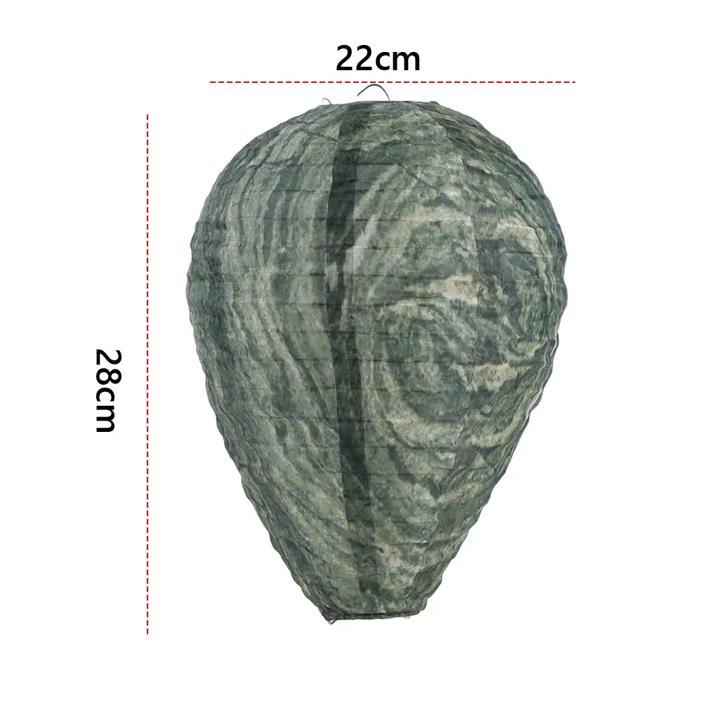 Wasp Nest Decoy 28x22cm Hanging Wasp Nest Non-Toxic Outdoor Fake Wasp Nest Wasp Deterrent Lantern Home Yard Supplies