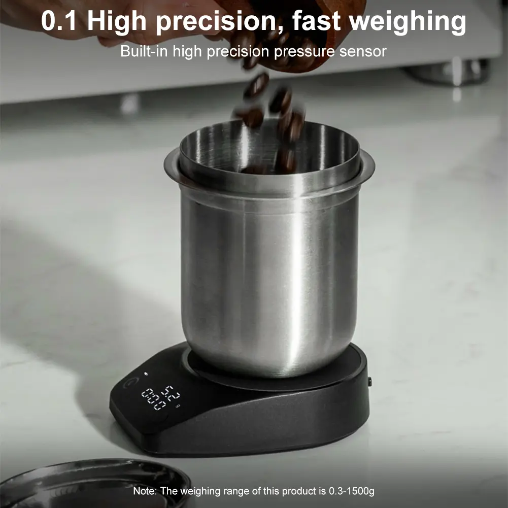 Mini Electronic Espresso Scale Weight 0.1g High Precision LED Monitor Portable Coffee Scale Customized Receiving Cup Kitchen Set