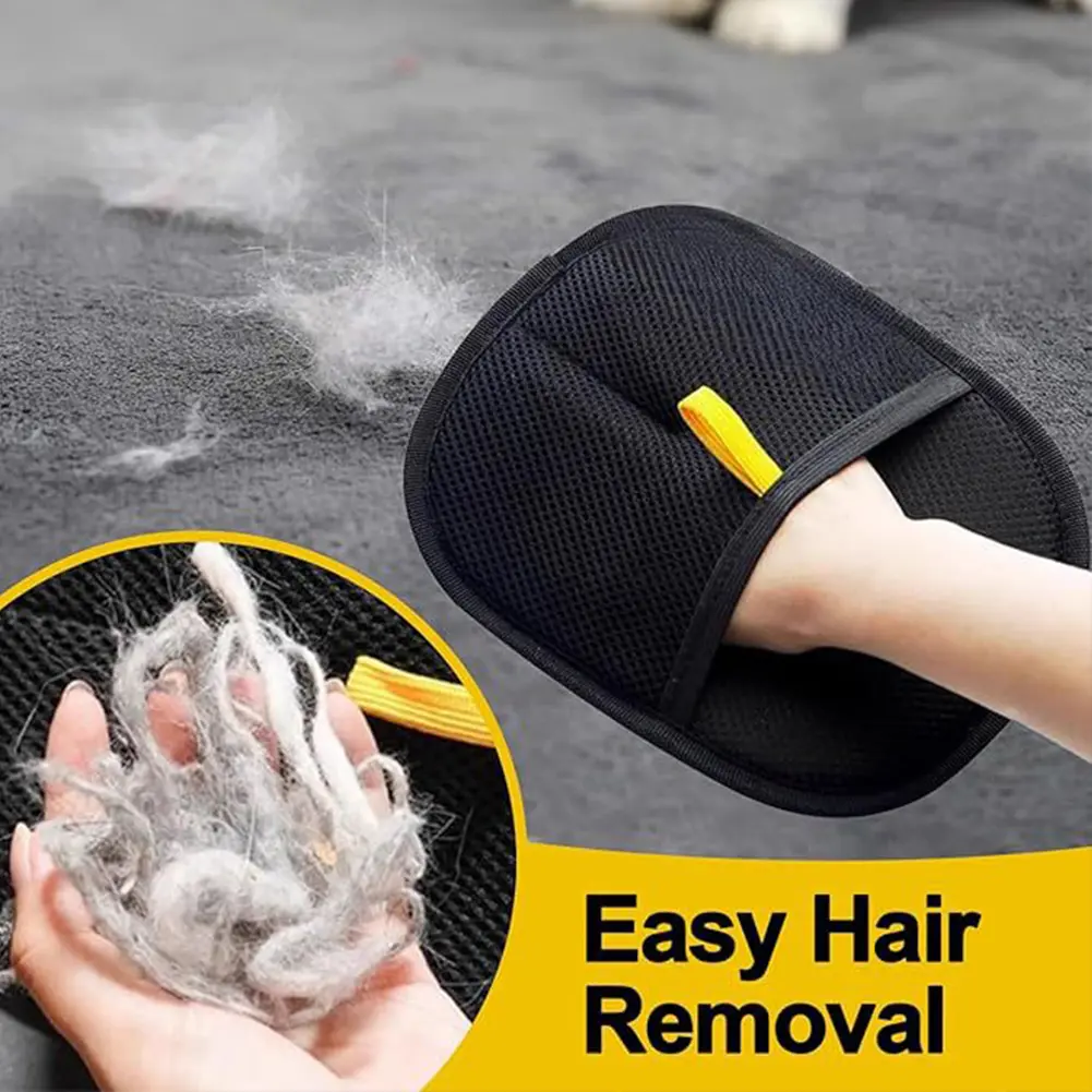 1-3PCS Pet Grooming Gloves Cats Hair Brush Pet Removal Gloves Dual Brush Static-Free Cat Cleaning Tool Hair Stripping Hair Mitt
