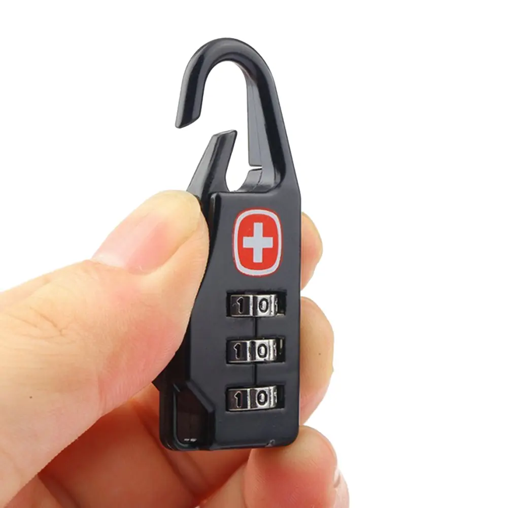 1-10PCS Portable Alloy Lock Handbag Padlock Outdoor Travel Luggage Zipper Backpack Safe Anti-theft Combination Code Number Lock