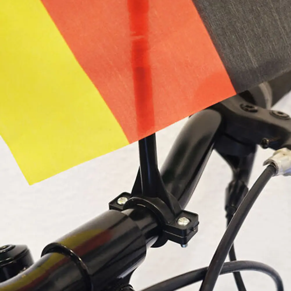 Motorbike German National Flag Banner Polyester Bicycle Square Handlebar Flag 14x21cm German Mini Flag for Bicycle MTB Road Bike