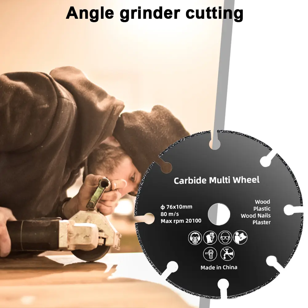 76MM/2.99INCH Cutting Saw Blade Cut Off Wheels Rebar Stainless Steel Iron Grinding Disc for General Purpose Metal Cutting