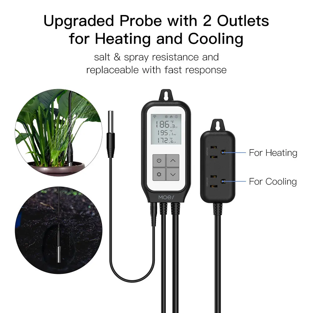 WIFI Digital Temperature Controller Thermostat Regulator Heating Cooling Control Thermostat for Smart Life APP Control