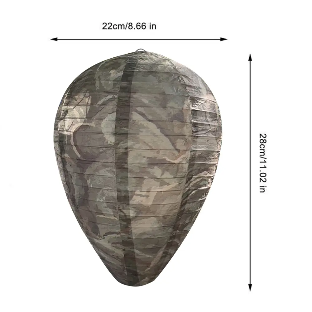 Hanging Fake Wasp Nest Decoy Waterproof Hornet Fly Catcher Insect Paper Drive Beehive Paper Lantern Hornets Repellent Traps