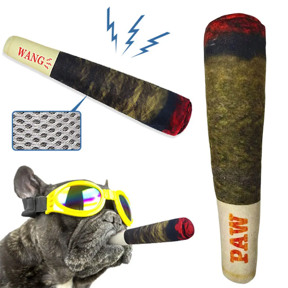 Interactive Dog Joint Sound Puppy s Cigar For Small Resistant Squeak Dogs Indestructible Dog  Chewing  Pet Bite s