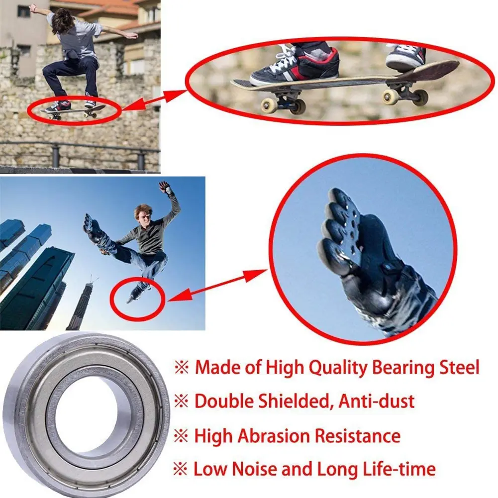 10PCS Ball Bearings Miniature High Carbon Steel Bearing 608zz Bearing 687zz 608rs 623zz 626zz 688zz 625ZZ 685zz 3D Printer Parts
