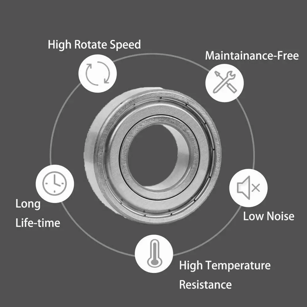 10PCS Ball Bearings Miniature High Carbon Steel Bearing 608zz Bearing 687zz 608rs 623zz 626zz 688zz 625ZZ 685zz 3D Printer Parts