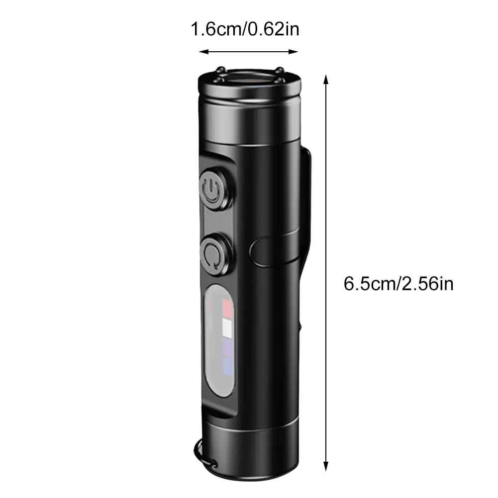Portable Mini Flashlight Emergency Torch Rechargeable Magnetic LED Tactical Flashlight with Hat Clip Super Brighten Camping Ligh
