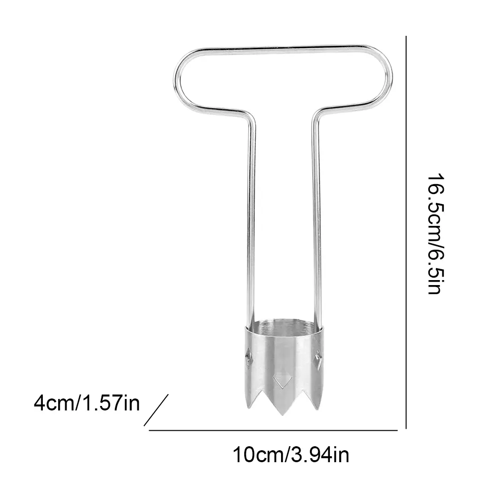 Red Bell Pepper Seed Corer Stainless Steel Pepper Corer Seed Remover Tool Fruit Core Remover Fruit and Vegetable Corer Tool