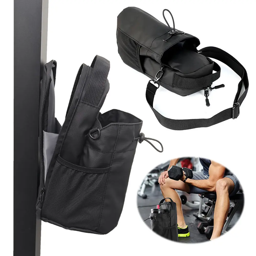 Magnetic Sling Bag Crossbody Water Bottle Pouch Phone Holder Water Bottle Carrier Bag for Men Women Fitness Travel Sports