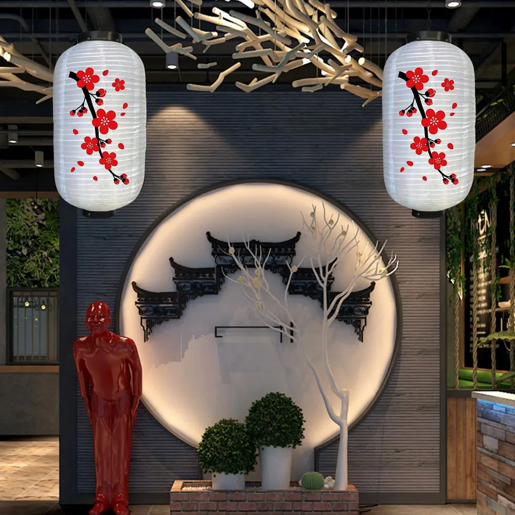 1/2pcs 10 inch Hot Pot Sushi Lantern Japanese Style Printing Waterproof Bar Lanterns Restaurant Pub Decoration Accessories