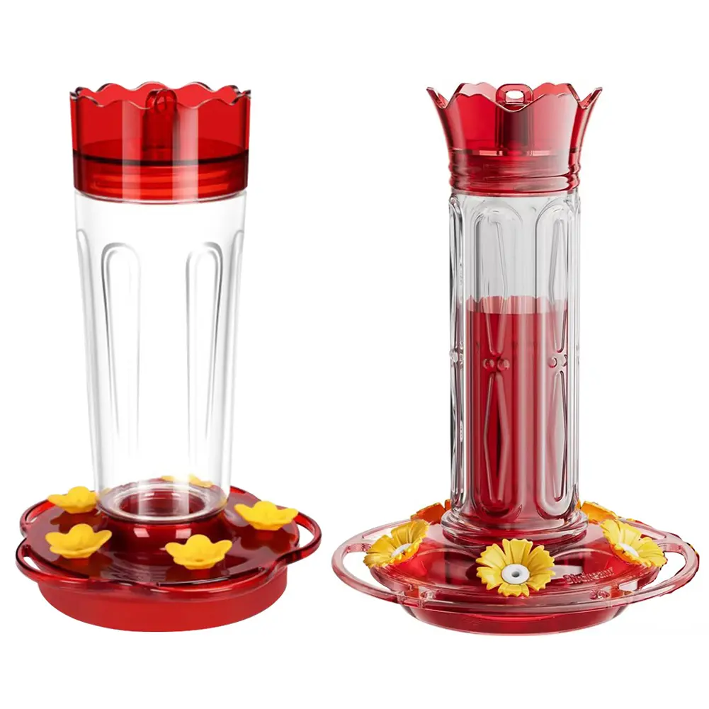 Hummingbird Feeder Ant and Bee Proof Bird Feeder with 5 Feeding Ports Wild Bird Feeder for Outdoors Hanging
