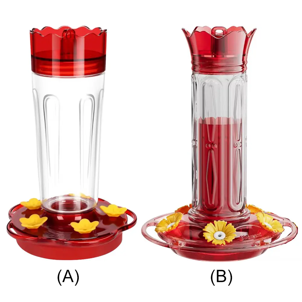 Hummingbird Feeder Ant and Bee Proof Bird Feeder with 5 Feeding Ports Wild Bird Feeder for Outdoors Hanging