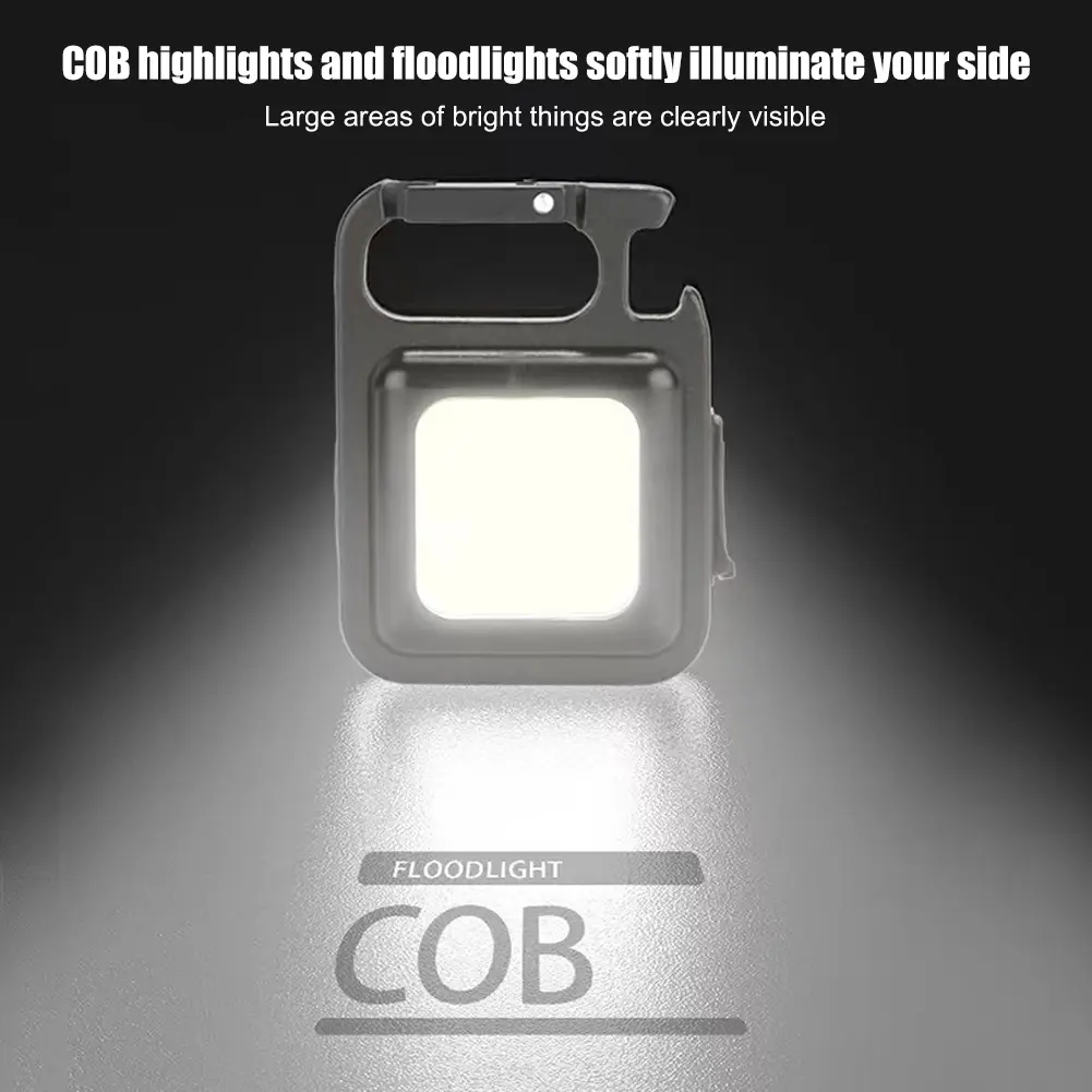 1-30Pcs Mini Magnetic LED Flashlight 150-500ml USB Rechargeable Flashlight Portable Pocket Keychain Light for Outdoor Work Lamp