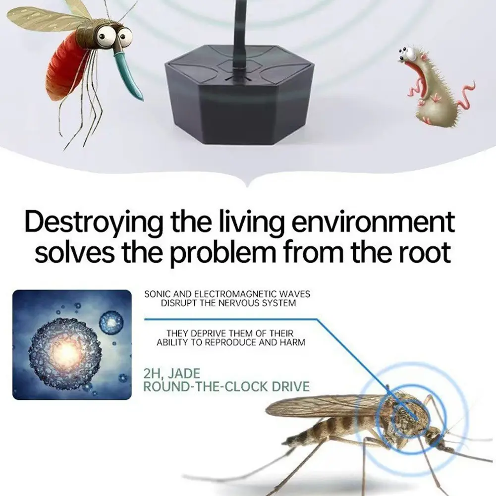 Flexible Tables Fly Fans USB Rechargeable Mosquito Insect Repellent Fan Waterproof Food Spinning Fan for Picnic Kitchen Party