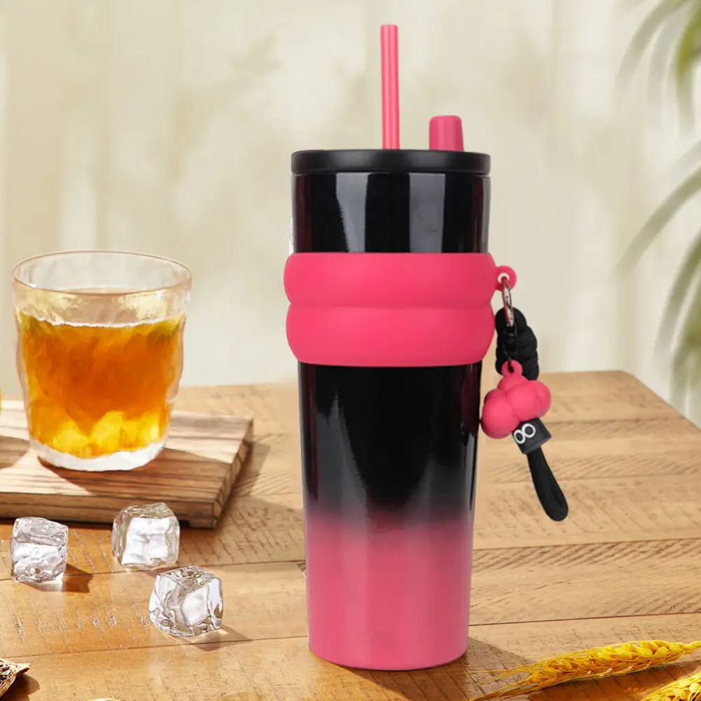 700ml Gradient Color Space Cup 304 Stainless Steel Inner Insulated Cup Waterproof Portable Space Kettle for Home Office